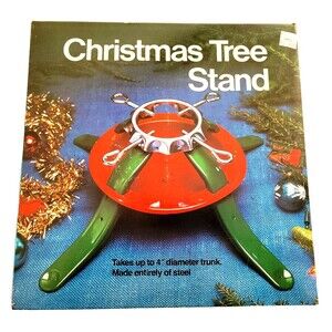 Vintage NEW NOS National Metal Industries Christmas Tree Stand, 22" Leg Span USA